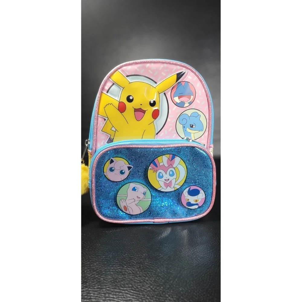 Bioworld Pokemon Pink Mini Multi Pokémon  Backpack Pikachu